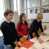 Sur la photo, de gauche à droite : Julie Lavielle, Chargée de mission projet AAPCollex, Céline Lèbre, Responsable du Département des collections imprimées et électroniques, et Valérie Tesnière, Directrice