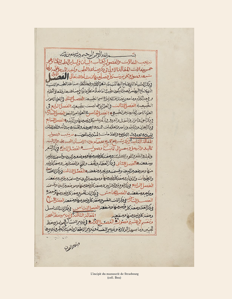 Incipit - d’al-Ḥamawī, le Kitāb al-bayān fī kashf asrār al- ṭibb li-l-ṭiyān ou Le dévoilement des secrets de la médecine à tous