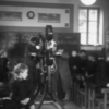 Projection dans une salle de cours d’enseignement primaire, 1937.