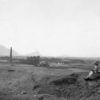 Voyage 1913. Minaret et pont à Sharestan près d’Ispahan (Iran). Fonds Henry Viollet. Droits réservés. HV.757.