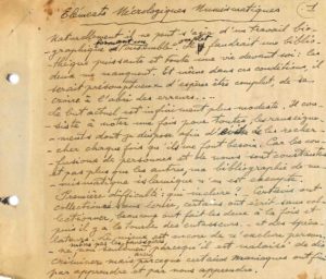 Guide des éléments nécrologiques numismatiques, Archives Marcel Jungfleisch, été 1949